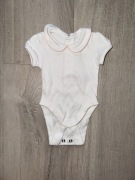 Body krótki rękawek ecru kołnierzyk Primark r56