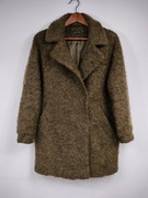 Płaszcz klasyczny oversize z obniżoną linią ramion boucle Topshop r 36 S