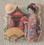 Magnes akrylowy na lodówkę JAPAN Japonia Tokio Osaka Kobe Kioto Edo(40)