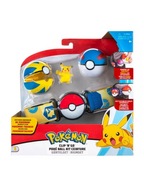 Gadżet Pokemon Clip N Go / Pas Trenera PokeBall / Pikachu +2 gratisy