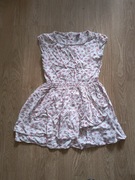 Letnia sukienka w małe kwiatki z falbankami wiskoza 100% lato Dopodopo 128