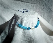 Bransoletka na sznurku, agat jadeit hematyt apatyt kamienie naturalne