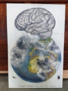 obraz na płótnie kula ziemska 90x60cm