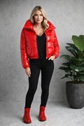 Czerwona Kurtka Bomberka Damska