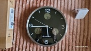 Bresser elegancki duży zegar ścienny stacja pogody My Time radiowa