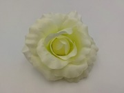 ROZWINIĘTA RÓŻA WYROBOWA - DUŻA SZTYWNA GŁÓWKA 13cm - KOLOR CREAM