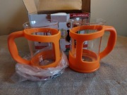 Dwie nowe szklanki z uchwytem