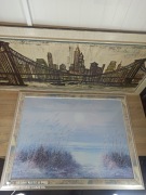 Obraz w ramie – pejzaż morski z trzciną