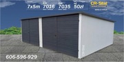 Garaż blaszany. 7x5 m. Dwa stanowiska.