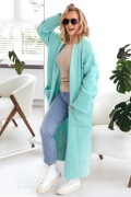 DŁUGI KARDIGAN DAMSKI MAXI BASIC NOWA KOLEKCJA PREMIUM 