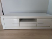 Szafka RTV biały wysoki połysk 160cm  stan idealny