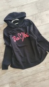 Bambii bluza czarna z kapturem oversize 