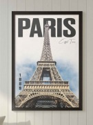 Plakat Paris Eiffel Tower A3 w ramie nowoczesny minimalistyczny