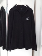 Bluza Koszula Polo Czarne Męska Nowa Bawełna River Island M Długa Slim