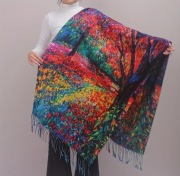 Szalik damski Apaszka w stylu Boho Duża Lekka Miękka