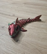 Figurka szkielet ryby – druk 3D, ruchoma, 18 cm