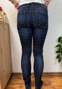 Spodnie jeansowe granatowe jeansy Lynn Skinny G Star RAW W28 L32 S M