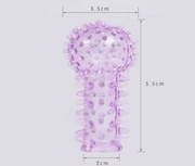 Prezerwatywy na palec 5 szt., prezerwatywy w kropki, produkty do