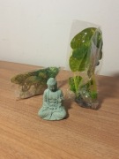 Ozdoby do akwarium Budda i roślinki