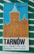 Tarnów: plan miasta - stara mapa turystyczna 1989