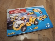 Pojazd autko do skręcania klocki konstrukcyjne duży zestaw 4w1