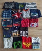 Paka dla chłopca r. 140 zestaw ubrań 18 sztuk bluzy koszulki