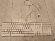 Apple biała przewodowa klawiatura USB i mysz