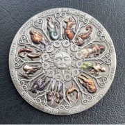 Moneta kolekcjonerska Tuvalu Znaki Zodiaku