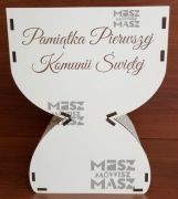Drewniana Pamiątka Pierwszej Komunii Świętej 18x23 Kielich #MiszMówiszMasz