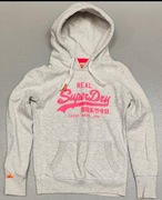 Wr) SUPERDRY VINTAGE oryginalna bluza kaptur Roz.S