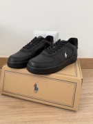 Buty Polo Ralph Lauren 42 27.5cm masters crt Sk czarne NOWE sneakersy skóra