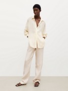 MASSIMO DUTTI luźna koszula 100% ramii