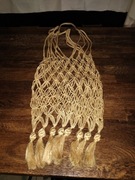 TORBA SIATKA MAKRAMA NA ZAKUPY