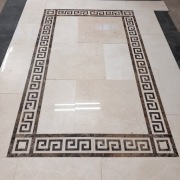 Dekor border marmur Crema + Emperador