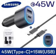 2x Ładowarka samochodowa Samsung USB typ-C 60W PD Super Charging