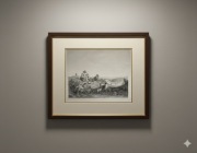 Litografia XIX wiek, Scena pasterska, wg Berchema