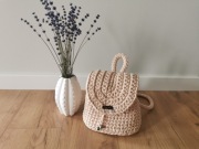 Plecak wykonany szydełkiem 