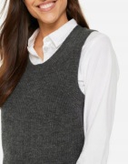 Sweter bezrękawnik damski r.52/54, 73% poliakryl, 26% poliester, 1% spandex