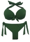 strój kąpielowy dwuczęściowy zielony L