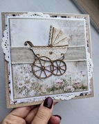 Kartka z okazji narodzin dziecka gratulacje baby shower 