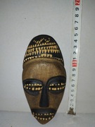 Maska Afrykańska Mała Ręcznie Rzeźbiona