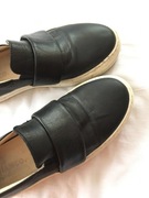 Bianco 37, mokasyny na grubej podeszwie, czarne