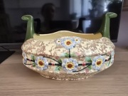 Secesyjna żardiniera Royal Dux Bohemia – Majolika donica osłonka