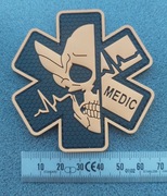 Naszywka Morale Patch- CZACHA MEDYK  - brąz (rzep)