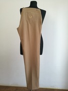 Włoskie Italy Roberta Biagi Spodnie Materiałowe Beż R S M długie