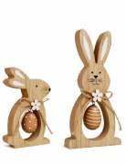 Świąteczny zając z pisankami - dekoracja wielkanocna