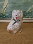 Figurka ceramiczna pieska – MADE IN BRAZIL – vintage, ręcznie malowana