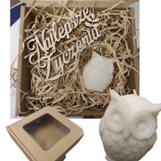 Świeczka sojowa "Słodka Sówka" w ozdobnym opakowaniu