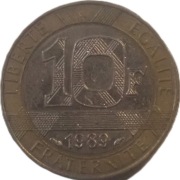 Francja 10 franków z 1989 roku - OBEJRZYJ MOJĄ OFERTĘ