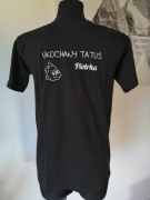 Czarna koszulka z nadrukiem dla taty. Ukochany tatuś. Nowa.